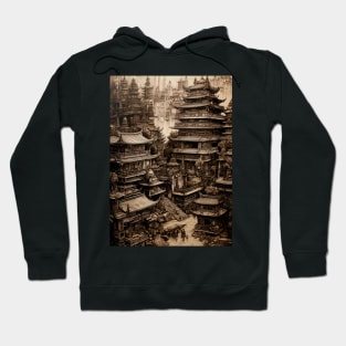 Japanese Fantasy City Shrine Hoodie